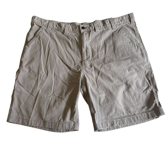 Carhartt Rugged Flex Relaxed Fit Canvas Work Short Tan Men’s Sz 46 - Picture 1 of 14